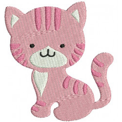 Stickdatei Kätzchen Vollstich